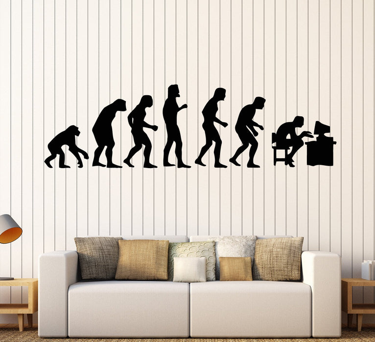 Vinyl Wall Decal Geek Evolution Computer Video Game Stickers Mural Unique Gift (ig1598)
