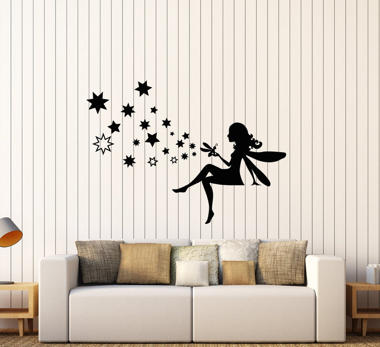 Vinyl Wall Decal Fairy Tale Stars Magic Grig Fantasy Children's Room Stickers (2665ig)