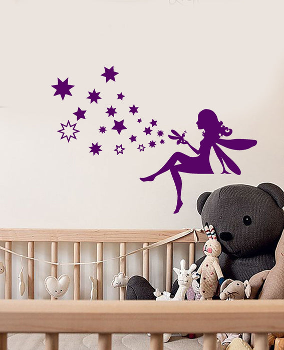 Vinyl Wall Decal Fairy Tale Stars Magic Grig Fantasy Children's Room Stickers (2665ig)