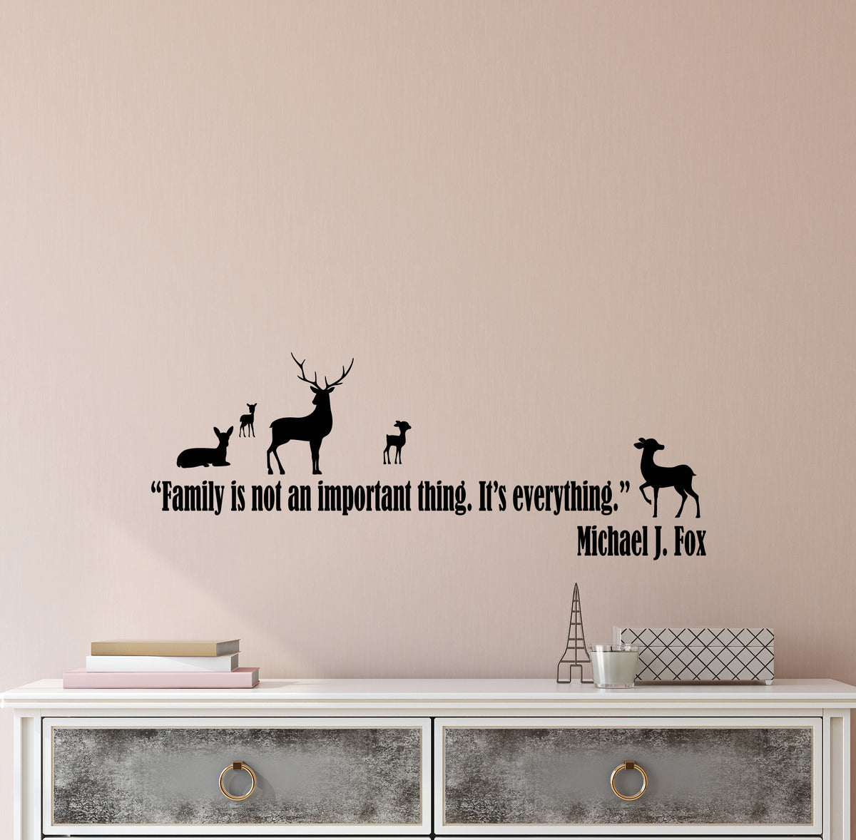 Vinyl Wall Decal Stickers Motivation Quote Words Family Important It's ...