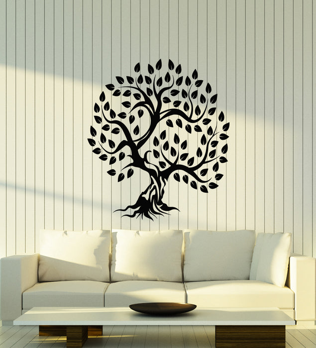 Vinyl Wall Decal Forest Nature Tree Leaves Stickers (3422ig)