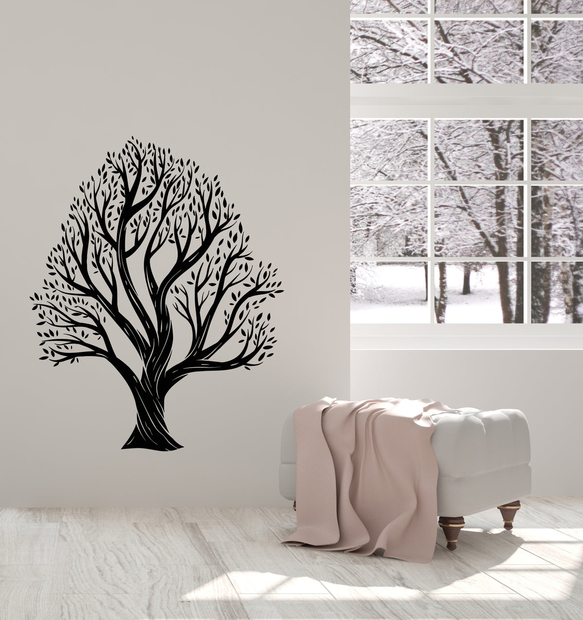 Vinyl Wall Decal Family Tree Forest Nature Leaves Stickers (4033ig ...