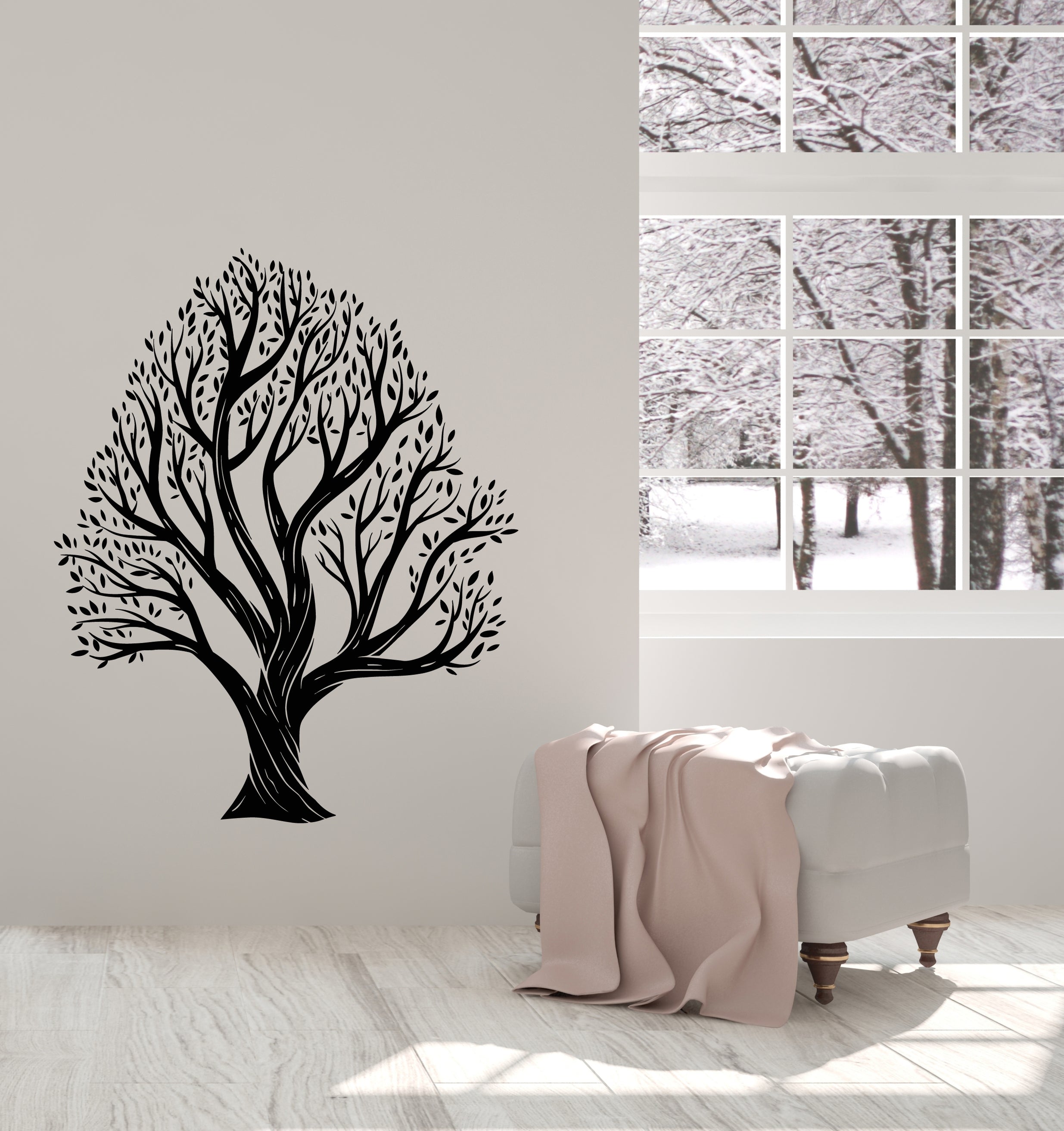 Vinyl Wall Decal Family Tree Forest Nature Leaves Stickers (4033ig ...
