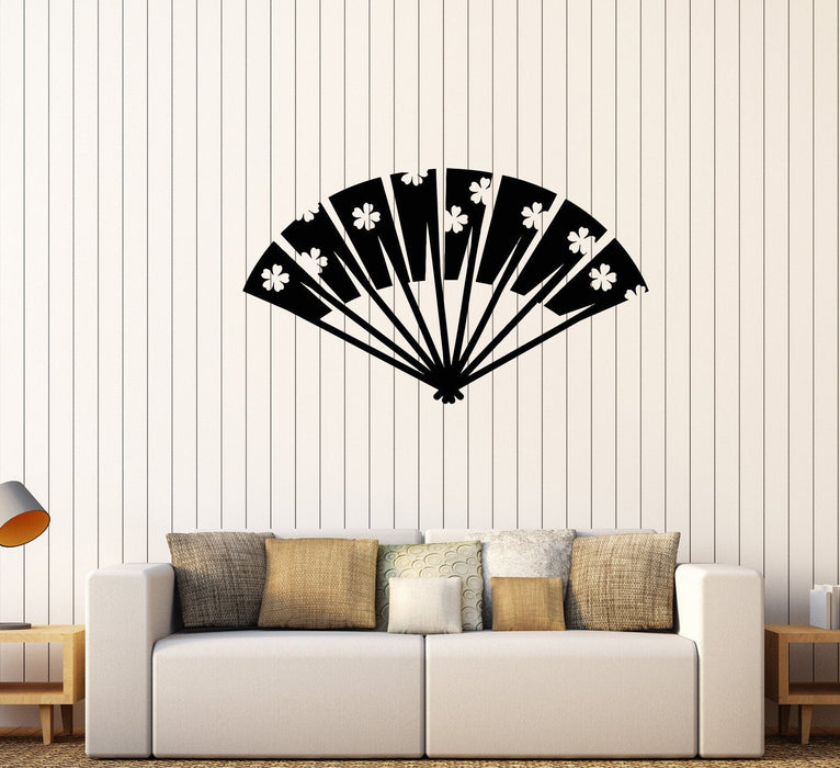 Vinyl Wall Decal Japan Hand Fan Accessory Asian Stickers Mural Unique Gift (622ig)