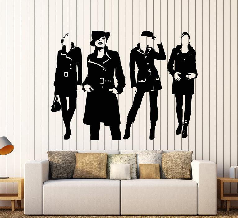 Vinyl Wall Decal Fashion Top Model Shopping Store Beautiful Girls Stickers Unique Gift (1822ig)