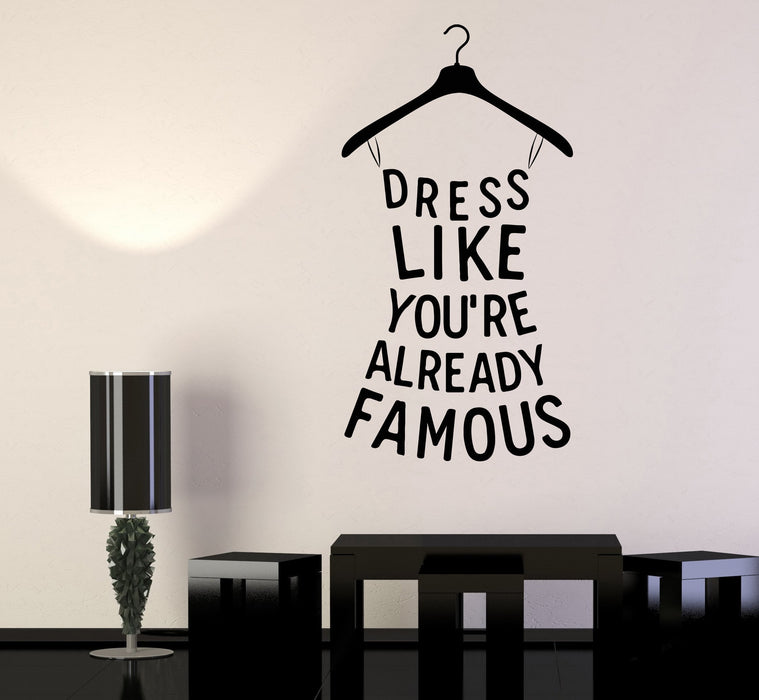 Vinyl Wall Decal Quote Fashion Shopping Words Girl Room Decor Stickers Unique Gift (1464ig)