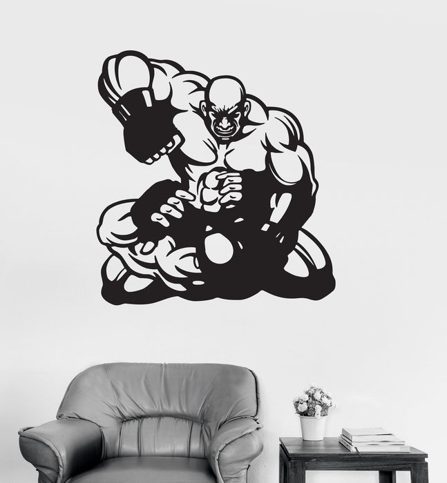 Vinyl Wall Decal Fighters MMA Martial Arts Sports Stickers Unique Gift (ig4110)