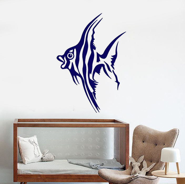 Vinyl Wall Decal Fish Ocean Marine Bathroom Decor Stickers Mural Unique Gift (ig277)