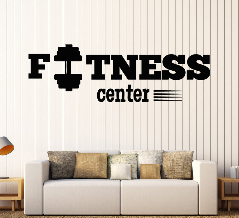 Vinyl Wall Decal Gym Fitness Center Sports Health Stickers Unique Gift (910ig)