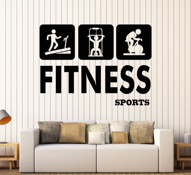 Vinyl Wall Decal Gym Fitness Sports Health Beauty Signboard Stickers Unique Gift (942ig)