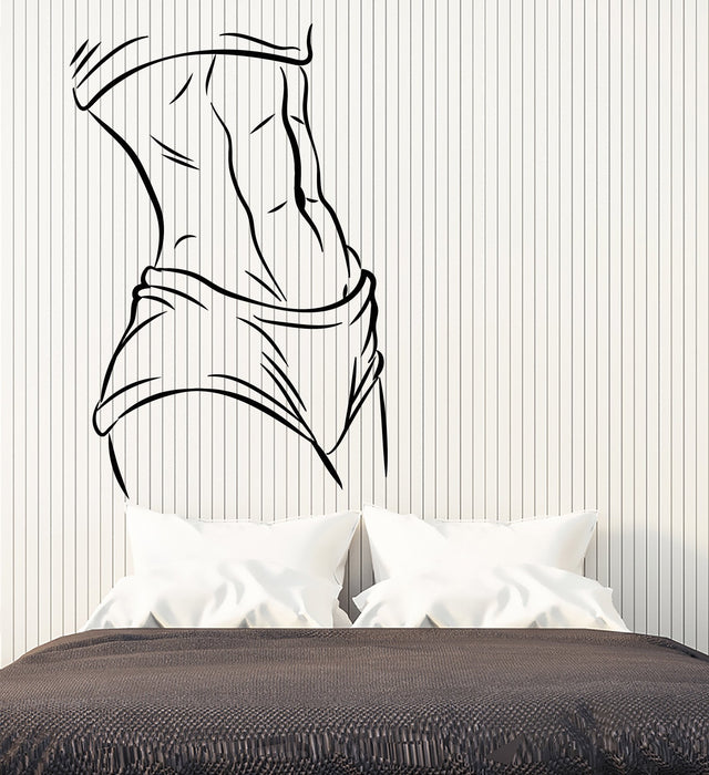 Vinyl Wall Decal Muscles Beautiful Sexy Body Fitness Girl Gym Stickers (3084ig)