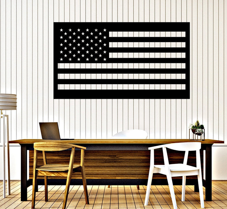 Vinyl Wall Decal American Flag USA Symbol Patriotic Decor Unique Gift (216ig)