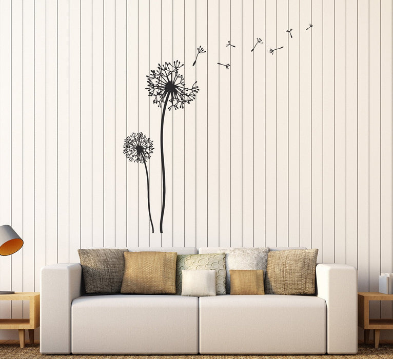 Dandelions Fly Away Seeds Flower Floral Vinyl Wall Decal Decor Sticker Unique Gift (180ig)
