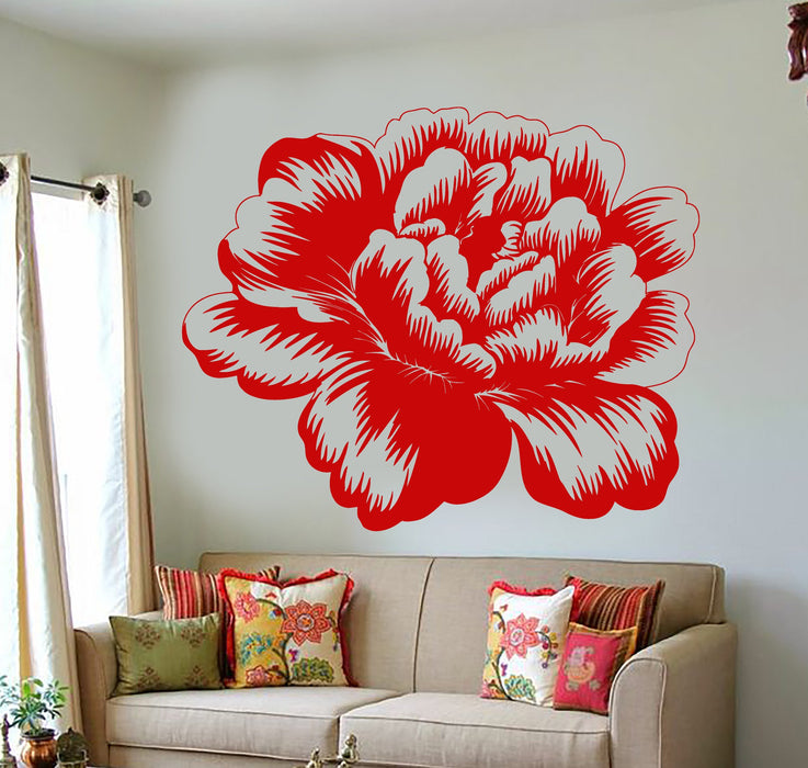 Vinyl Wall Decal Bud Rose Flower Garden Nature Girl's Room Decor Stickers Unique Gift (1206ig)