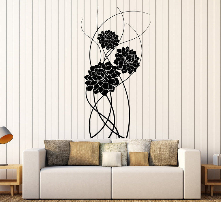 Vinyl Wall Decal Art Beautiful Bouquet Of Flowers Nature Stickers Unique Gift (1334ig)