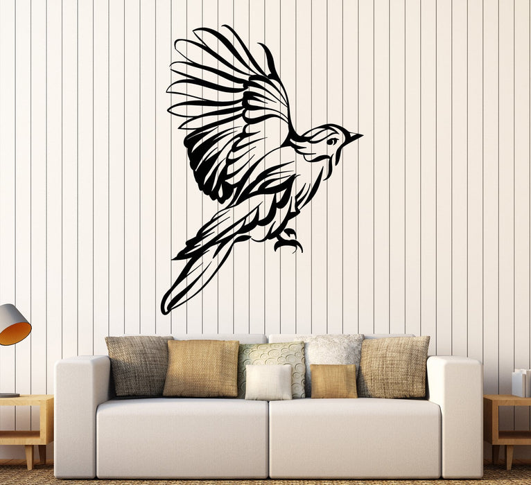 Vinyl Wall Decal Abstract Beautiful Bird Wing Feathers Stickers (2233ig)