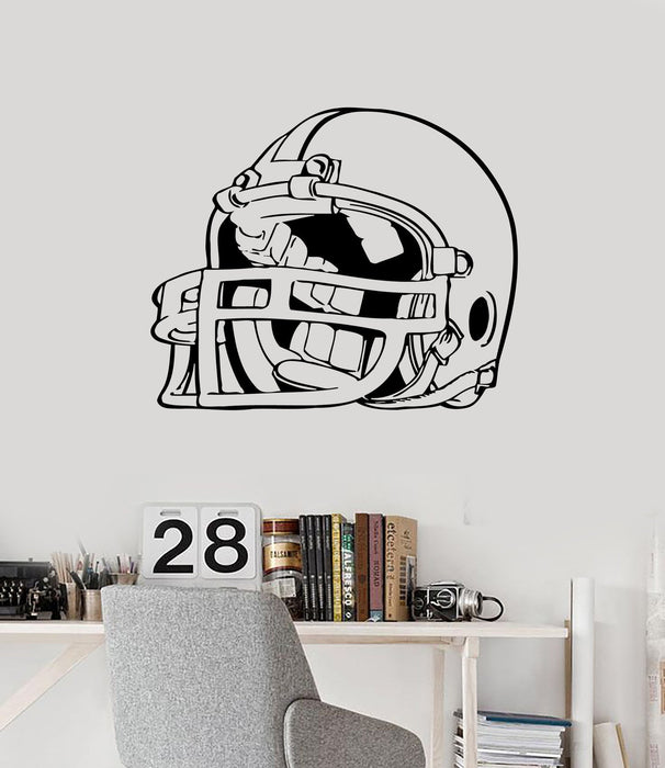 Wall Stickers Vinyl Decal American Football Helmet Player for Fans Unique Gift (ig730)
