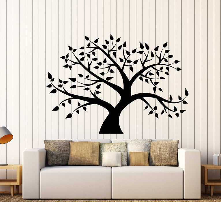 Vinyl Wall Decal Family Tree Forest Nature Leaves Stickers (2341ig)