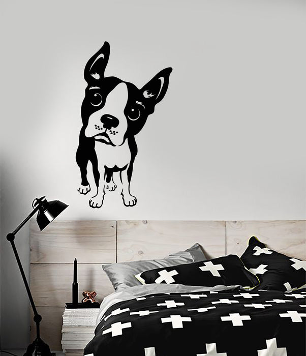 Vinyl Wall Decal Funny French Bulldog Pet Grooming Stickers (3469ig)