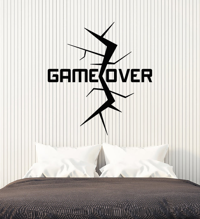 Vinyl Wall Decal Words Gamer Video Game Playing Room Stickers