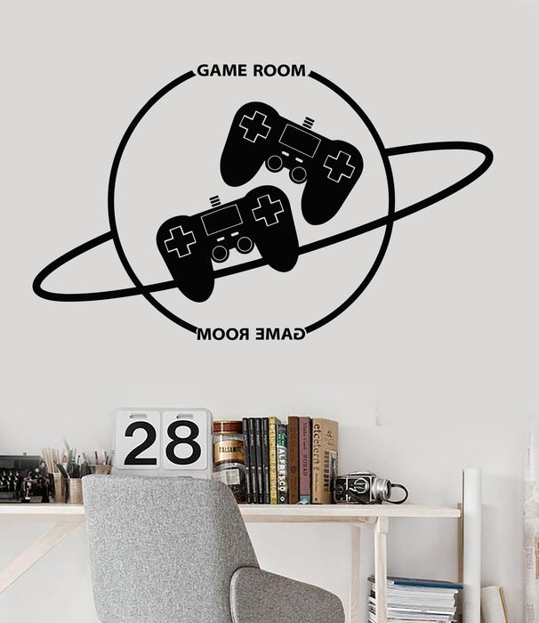 Vinyl Wall Decal Game Room Gamer Video Games Joysticks Stickers Unique Gift (ig4315)