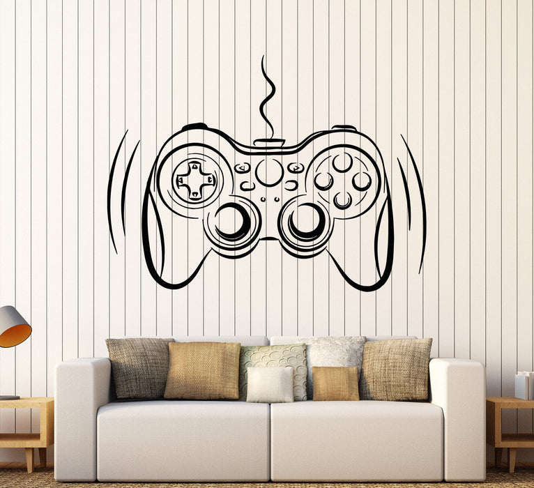 Vinyl Wall Decal Video Game Gamer Joystick Player Teen Room Stickers Unique Gift (994ig)