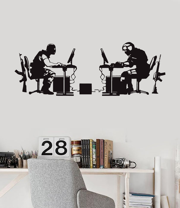 Vinyl Wall Decal Gamer Battle Video Game Gaming Stickers Unique Gift (ig3859)