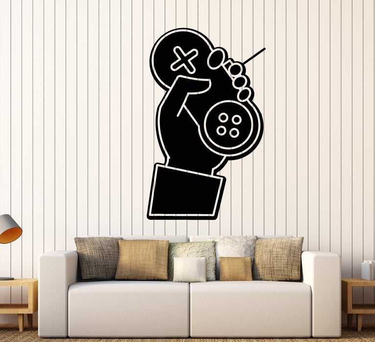 Vinyl Wall Decal Gamer Hand Joystick Console Video Game Stickers (2565ig)