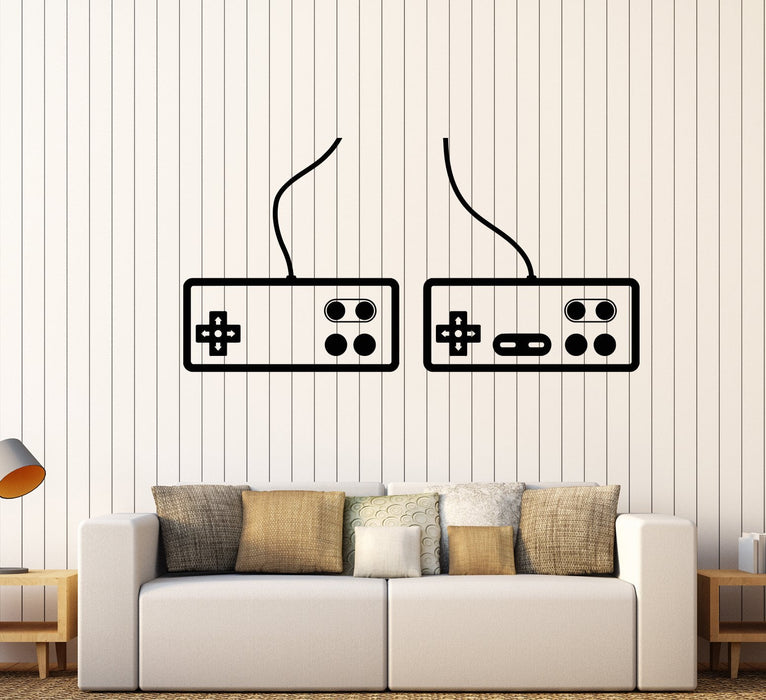 Виниловая наклейка на стену видеоигровой джойстик геймерская консоль Dandy наклейки уникальный подарок (1591ig)