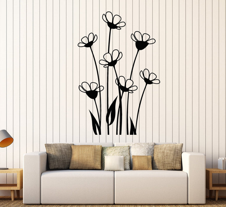 Flowerbed Sticker Vinyl Wall Decal Beautiful Flowers Bouquet Flowerbed Nature Stickers U ...