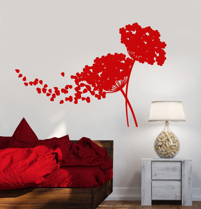 Vinyl Wall Decal Garden Bouquet Of Flowers Romantic Style Stickers Unique Gift (1343ig)