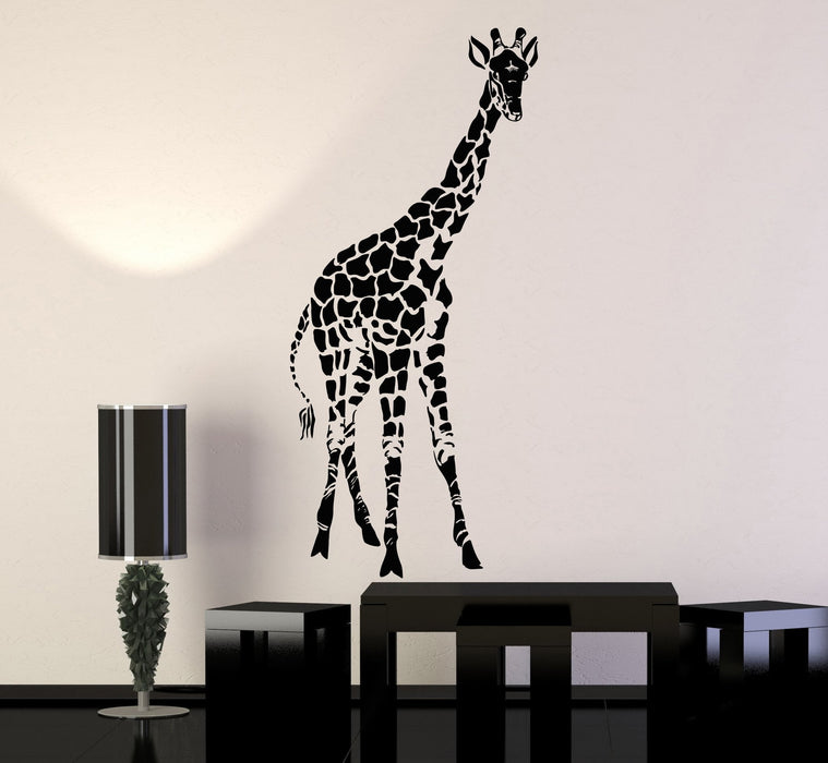 Vinyl Wall Decal Giraffe African Kids Room Zoo Children Decor Stickers Unique Gift (024ig)