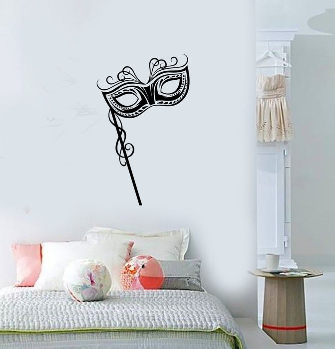 Vinyl Wall Decal Venice Carnival Party Face Mask Girl Room Stickers (3863ig)