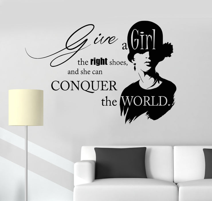 Vinyl Wall Decal Inspirational Quote Beauty Fashion Salon Girl Stickers Unique Gift (ig3923)