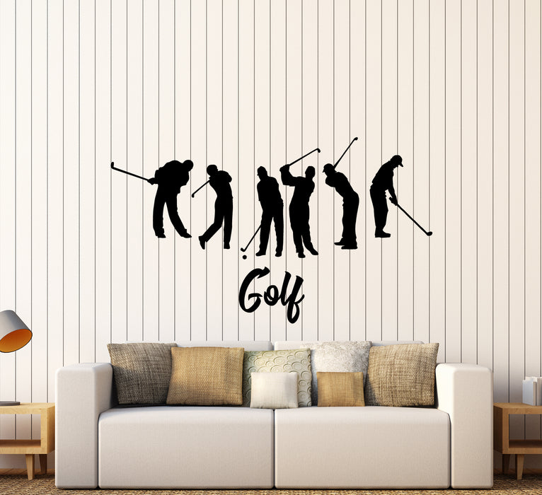 Vinyl Wall Decal Golf Club Logo Game Player Stickers (3285ig)