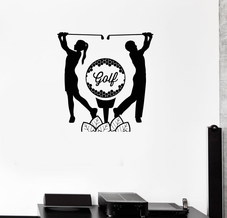 Vinyl Wall Decal Golf Player English Ball Sports Game Stickers Mural Unique Gift (ig3291)