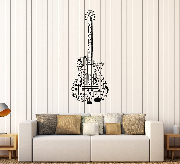 Vinyl Wall Decal Guitar Music Musical Instrument Stickers Mural Unique Gift (189ig)