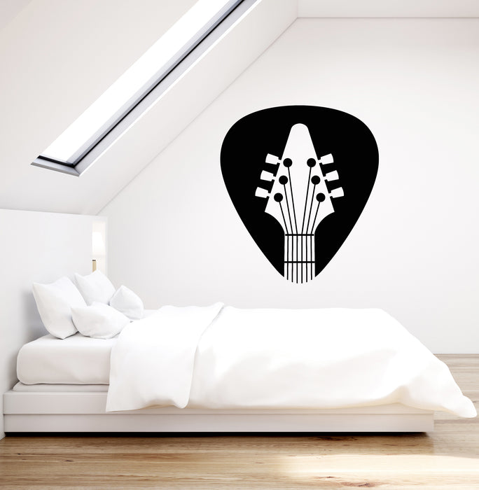 Vinyl Wall Decal Acoustic Guitar Mediator Guitarist Musician Stickers (3363ig)