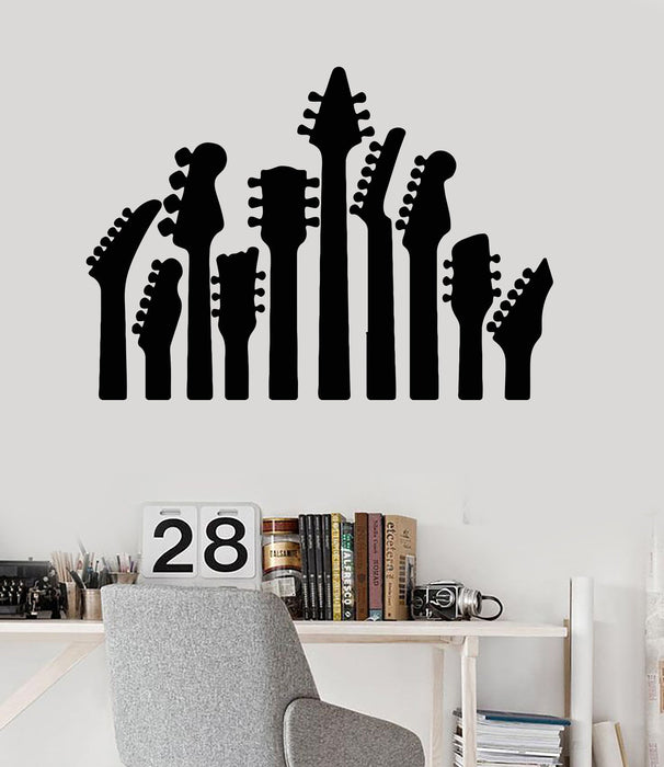 Vinyl Wall Decal Music Guitar Musical Instrument Rock Pop Stickers Unique Gift (ig3254)