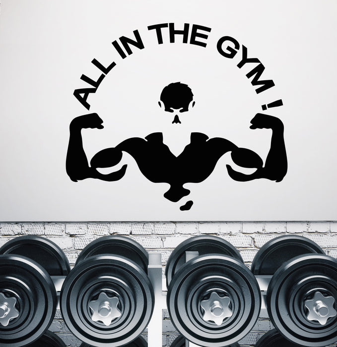 Vinyl Wall Decal Gym Fitness Sexy Body Beauty Health Logo Stickers Unique Gift (1437ig)