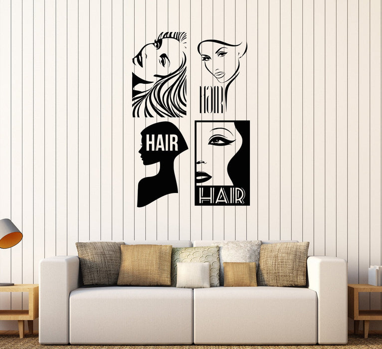 Виниловые наклейки на стену парикмахерская Barbersop парикмахерская наклейки уникальный подарок (194ig)