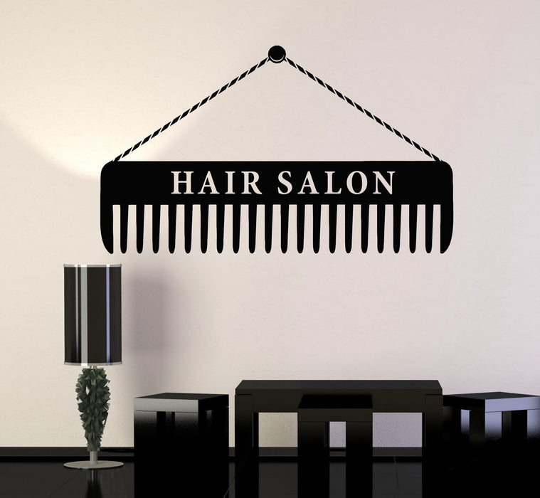 Vinyl Wall Decal Hair Salon Sign Hairdresser Scissors Decor Stickers Unique Gift (ig4724)