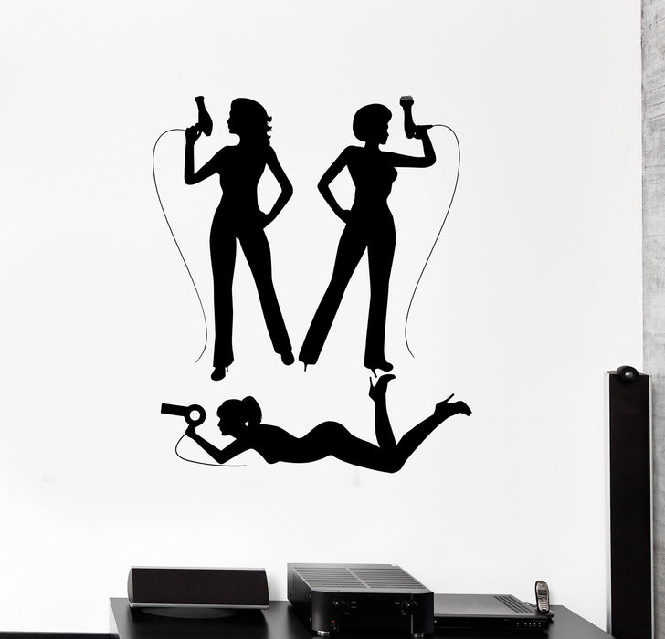 Autocollant mural en vinyle pour coiffeur, agent de coiffure, salon de beauté, cadeau unique (ig4843)