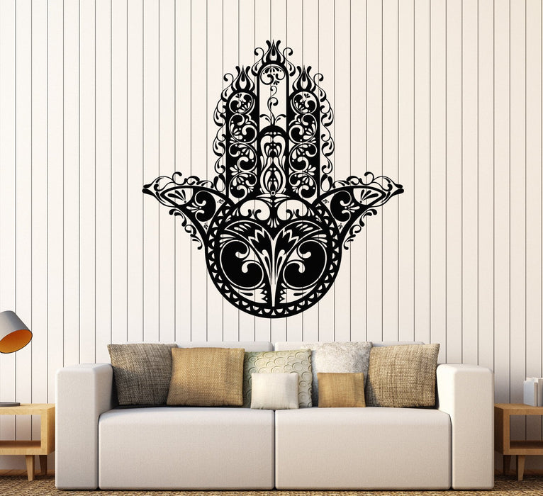 Vinyl Wall Decal Hamsa Protective Room Amulet Talisman Stickers Mural Unique Gift (ig3738)