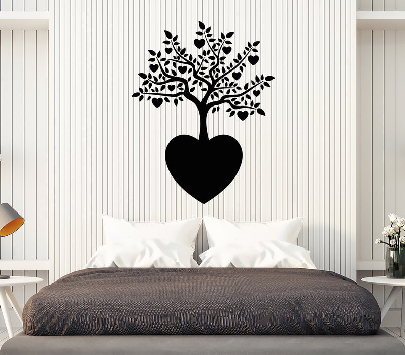Autocollant mural en vinyle Love Romance Heart Abstract Symbol Tree Stickers (2333ig)