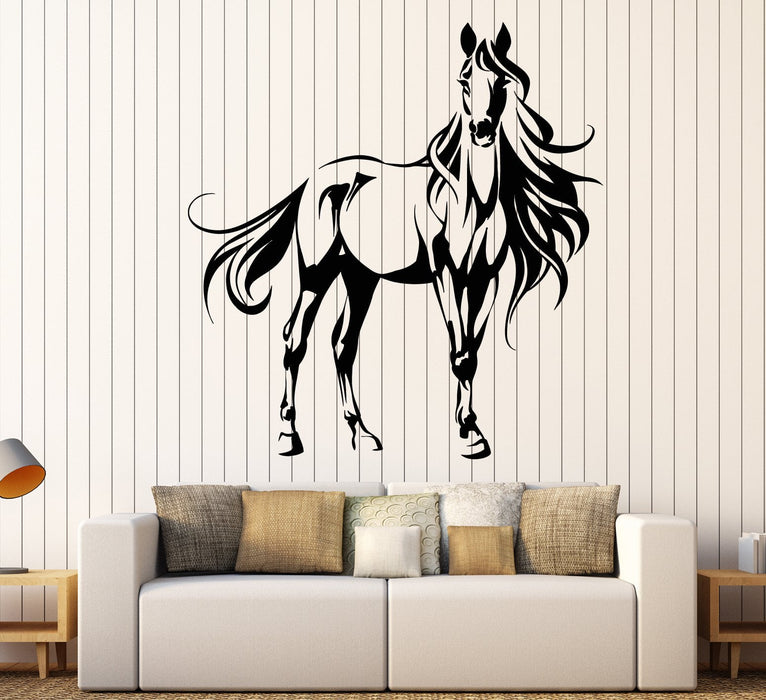 Vinyl Wall Decal Beautiful Abstract Horse House Animal Pet Stickers Unique Gift (1810ig)