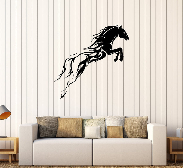 Vinyl Wall Decal Horse Mustang Horserace Garage Decor Stickers Unique Gift (308ig)