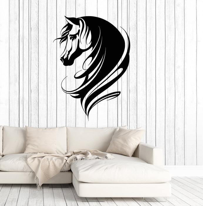 Vinyl Wall Decal Abstract Horse Head Animal Home Decor Stickers (2794ig)