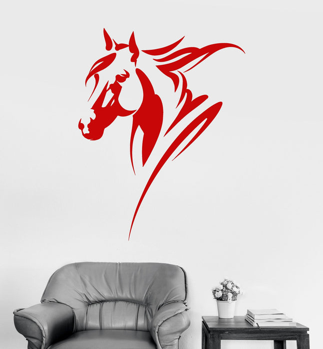 Vinyl Wall Decal Horse Head Animal House Interior Room Stickers Unique Gift (ig4122)