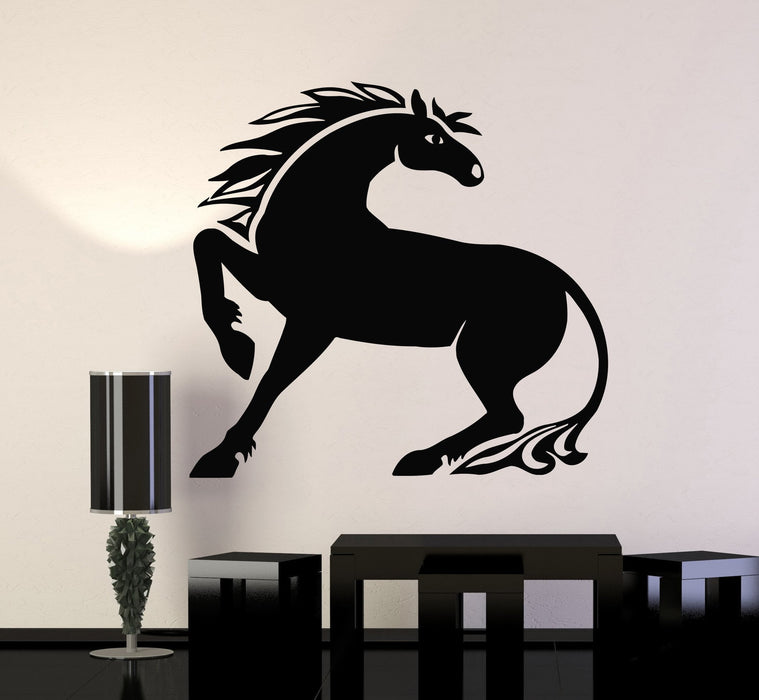 Vinyl Wall Decal Horse Animal Ride Kids Room Decor Mural Stickers Unique Gift (ig010)